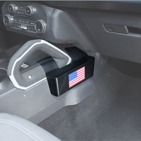 Gear Shift Side Storage Box Organizer Tray For Ford Bronco 2021+ Colorful US Flag Accessories | CheroCar
