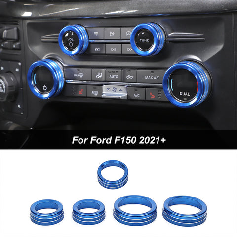 Air Conditioner /Headlight /Audio Switch Knob Trim For Ford F150 2021+｜CheroCar