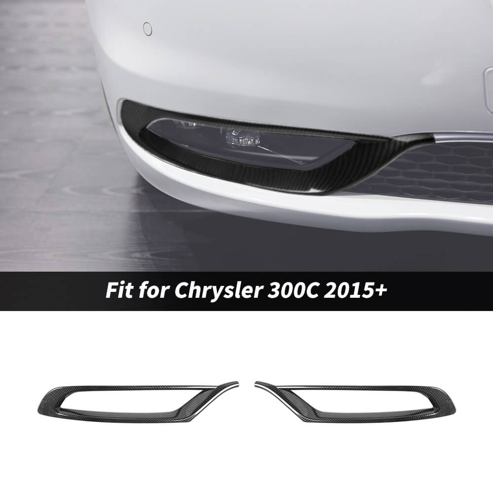 Front Bumper Fog Light Cover & Bracket Set For Dodge Charger 2015-2020 – 4-Piece Kit