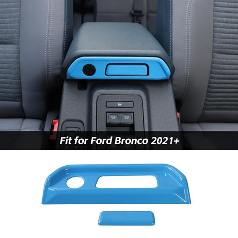 Car Armrest Box Switch Decoration Cover Trim For Ford Bronco 2021+ Accessories | CheroCar