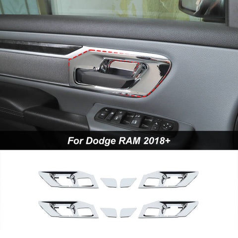 Interior Door Handle Bowl Cover Trim For Dodge Ram 1500 2018+ Accessories｜CheroCar