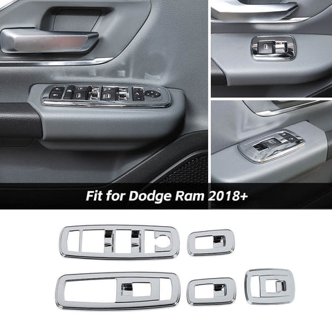 Window Lift Switch Panel Cover Trim for Dodge Ram 2018+｜CheroCar