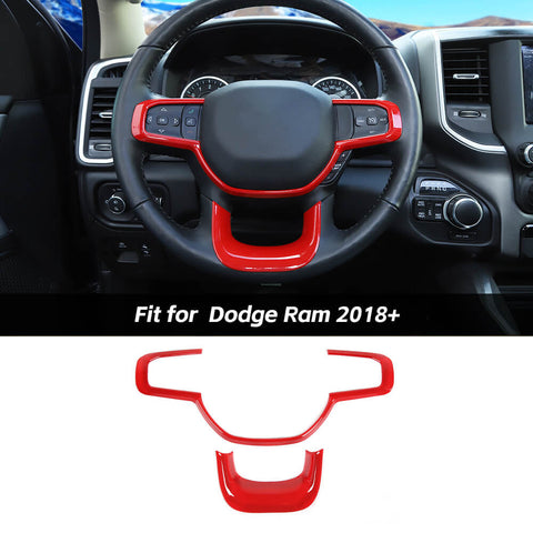 Steering Wheel Trim Cover Bezels For Dodge Ram 2018+｜CheroCar