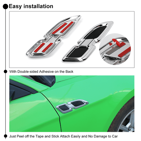 Front Hood Air Vent Outlet Fender Trim Cover For Universal Car Accessories | CheroCar