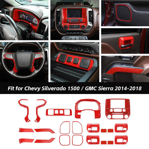 Interior Decoration Kit Trim Cove For Chevy Silverado 1500/ GMC Sierra 2014-2018 Accessories｜CheroCar