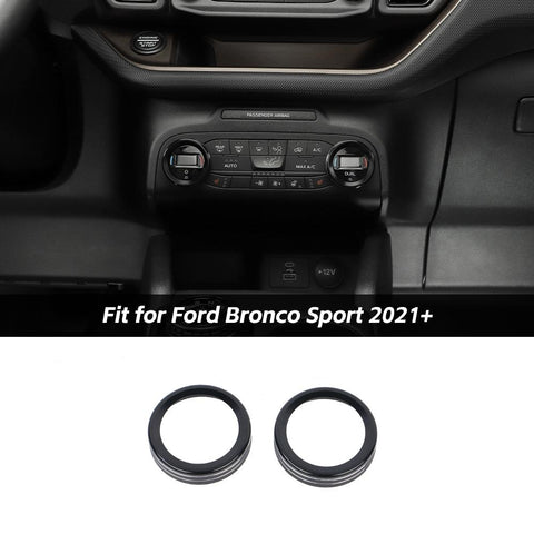 Center Console Air Condition Switch Knob Trim Ring For Ford Bronco Sport 2021+ Accessories | CheroCar