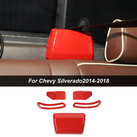 Seat Belt Buckle Decor Cover Trim Bezels For Chevy Silverado /GMC Sierra 2014-2018 Accessories | CheroCar