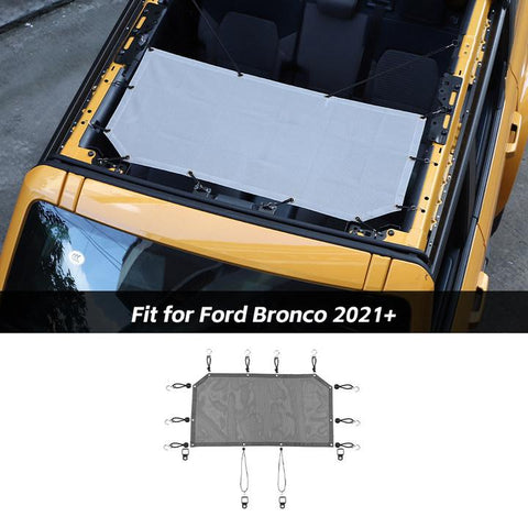 Front Door Heat Mesh Sun Shade Top Insulation Net Cover For Ford Bronco 2021+ Accessories | CheroCar