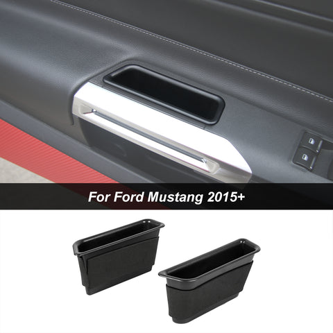 Inner Side Door Handle Storage Box Cover For Ford Mustang 2015+｜CheroCar