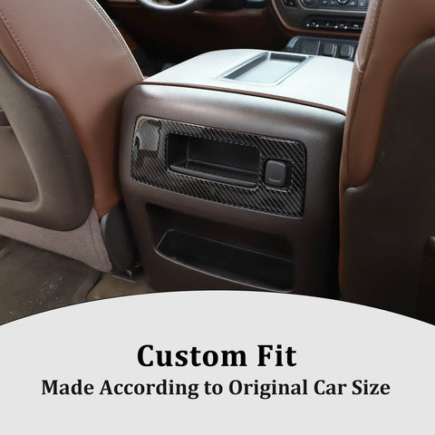 For Chevy Silverado GMC Sierra 2014-2018 Rear Armrest Storage Box Panel Cover Trim Accessories | CheroCar