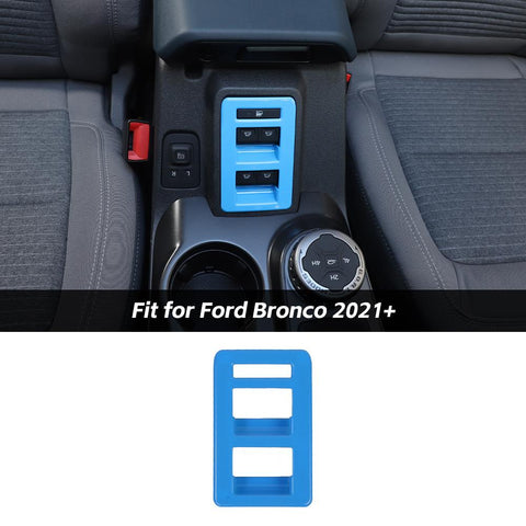 Interior Window Switch Button Panel Decor Cover Trim For Ford Bronco 2021+ 4-Door Accessories | CheroCar