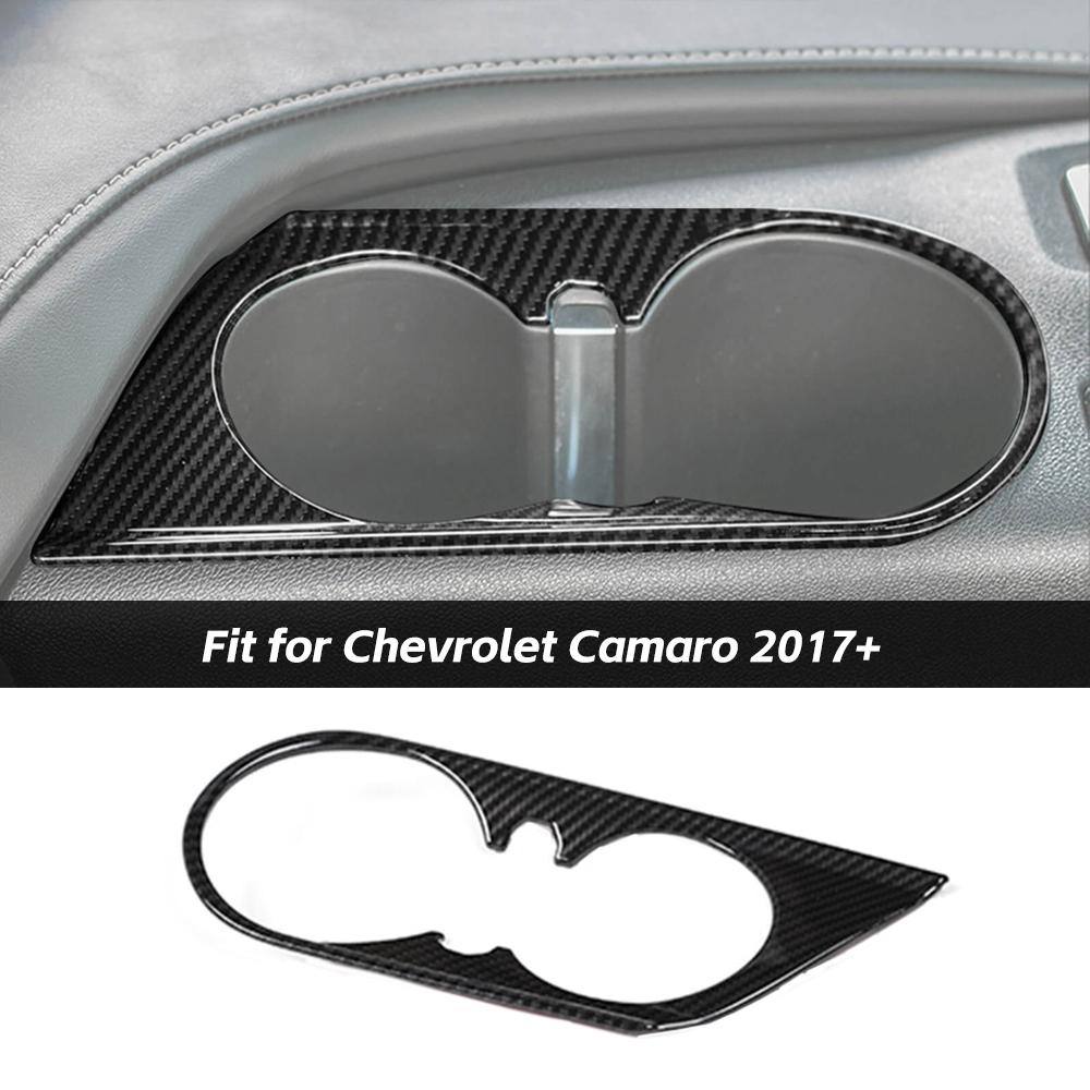 Front Water Cup Holder Cover Trim Bezels For Chevrolet Camaro 2017+ Accessories | CheroCar