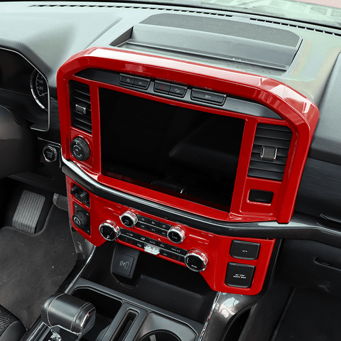 Central Control Panel Cover Navigation Tirm Cover For Ford F150 2021+ Accessories | CheroCar