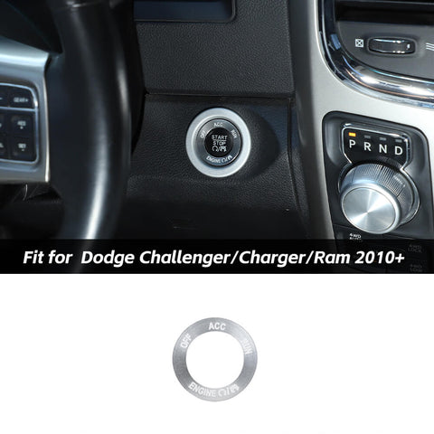 Engine Start Stop Button Knob Ring Trim For Dodge Challenger/Charger/Ram 2010+ Accessories | CheroCar