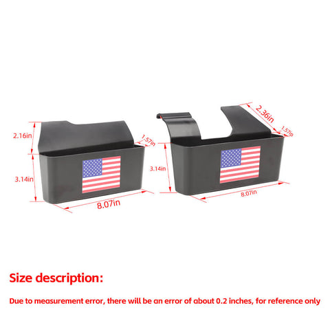 Gear Shift Side Storage Box Organizer Tray For Ford Bronco 2021+ Colorful US Flag Accessories | CheroCar