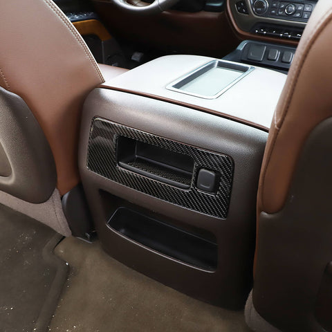 For Chevy Silverado GMC Sierra 2014-2018 Rear Armrest Storage Box Panel Cover Trim Accessories | CheroCar