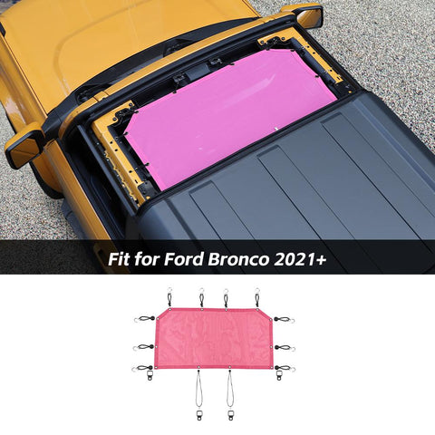 Front Door Heat Mesh Sun Shade Top Insulation Net Cover For Ford Bronco 2021+ Accessories | CheroCar