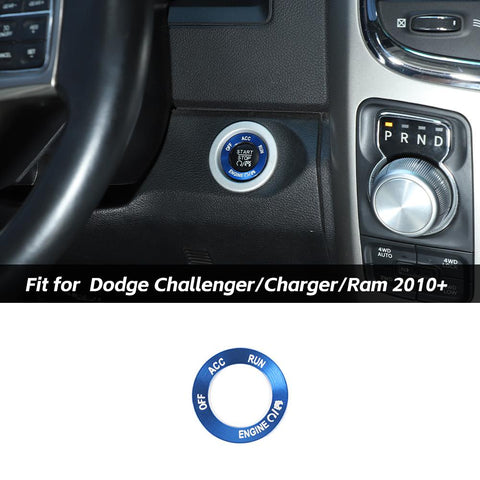 Engine Start Stop Button Knob Ring Trim For Dodge Challenger/Charger/Ram 2010+ Accessories | CheroCar