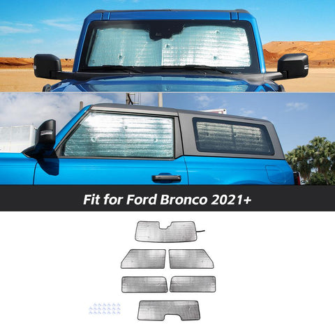 Sunshade Side Window Sun Shade Sunscreen Heat Insulation Sun Visor For Ford Bronco 2021+ 2/4-Door Accessories | CheroCar