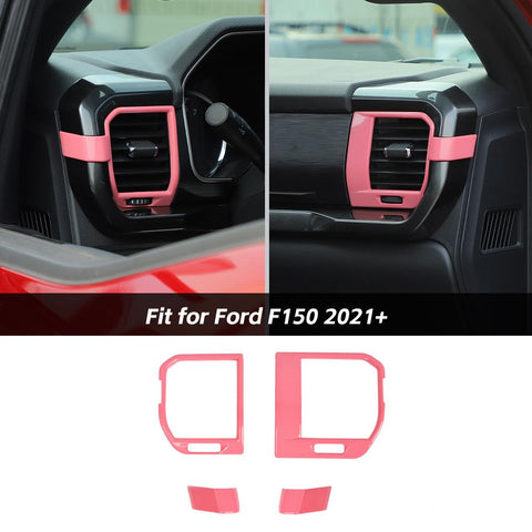 Center Console Side Air Vent AC Outlet Cover Trim Decor For Ford F150 2021+ Accessories | CheroCar