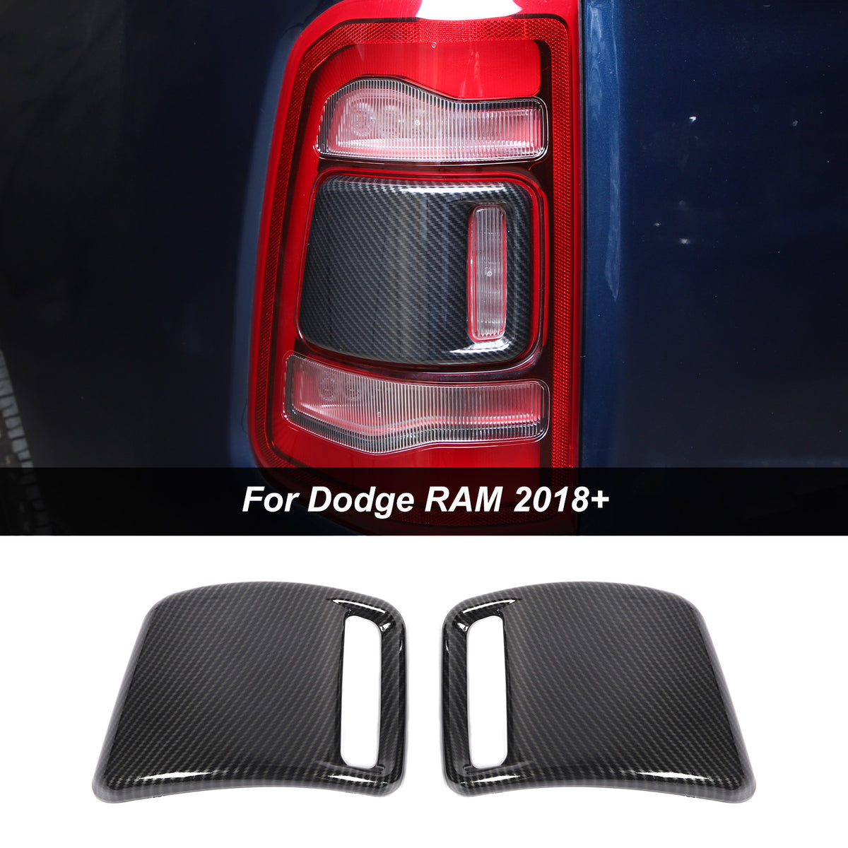 Rear Tail Light Cover Trim For Dodge Ram 2018+｜CheroCar