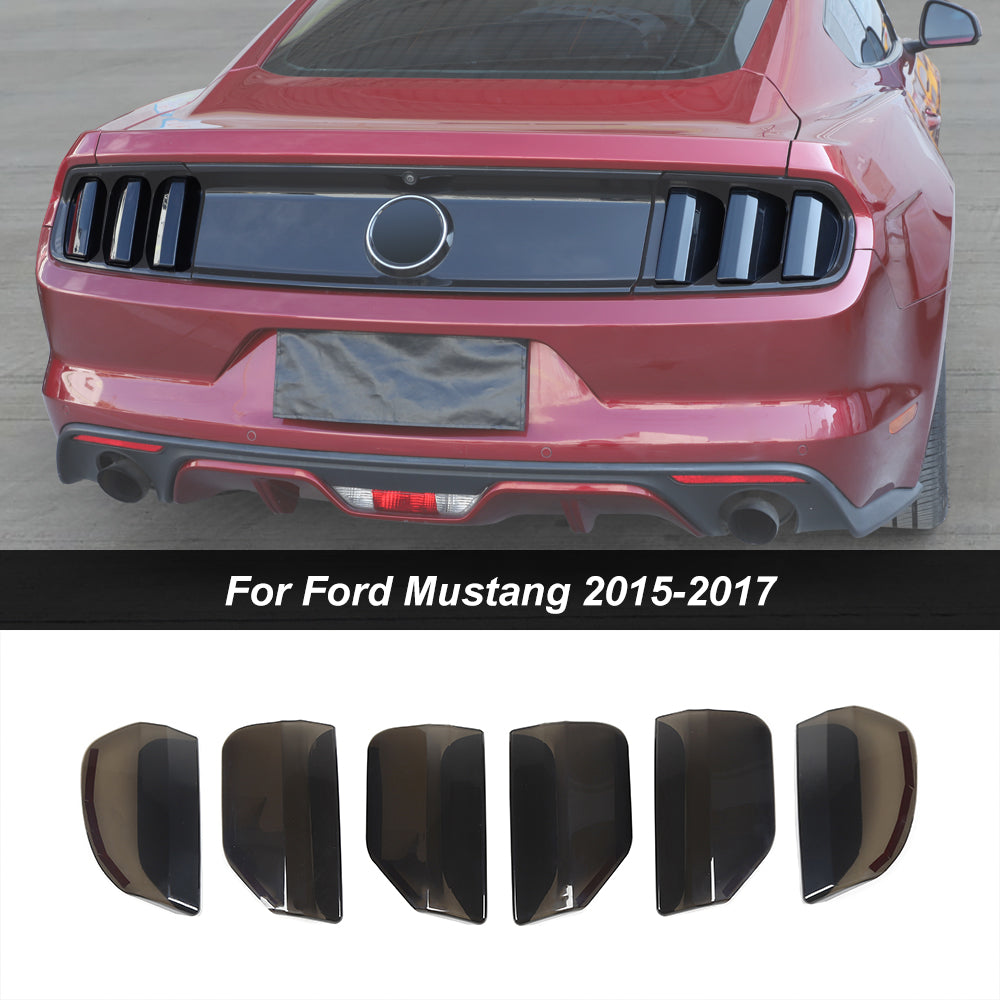 Smoked Tail Light Lamp Cover Guard Trim Bezels For Ford Mustang 2015+｜CheroCar