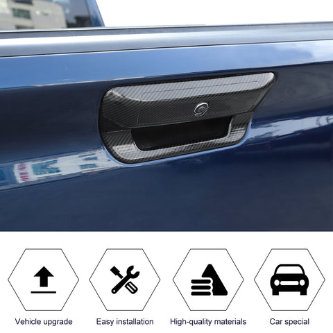 Rear Tailgate Handle Cover Trim For Dodge Ram 2018+ Carbon Fiber｜CheroCar