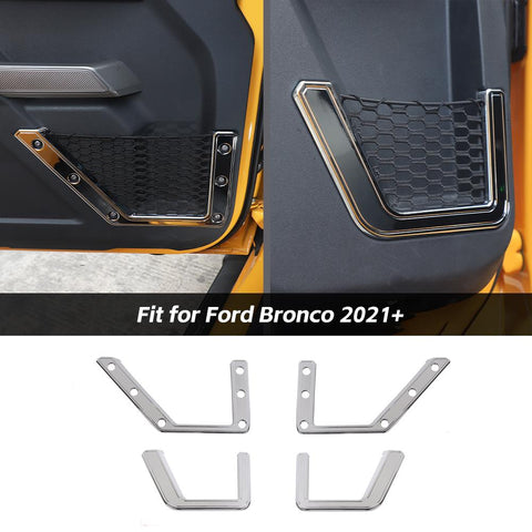 Interior Door Net Pocket Frame Trim For Ford Bronco 2021+ 4-Door Accessories | CheroCar