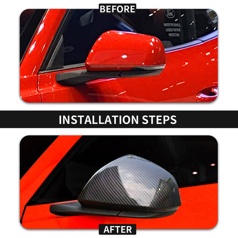 Rear Side View Mirror Cover Shell Trim For Ford Mustang 2015+｜CheroCar