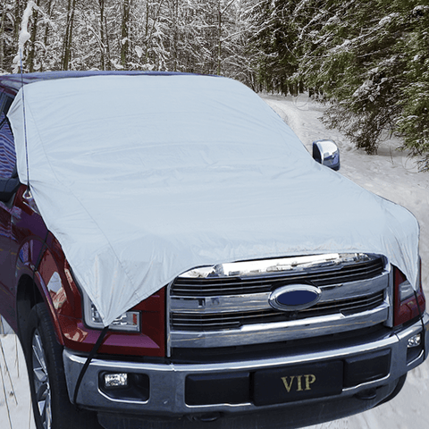 Universal Front Windshield Snow Shield Cover Waterproof Shade Accessories Silver | CheroCar