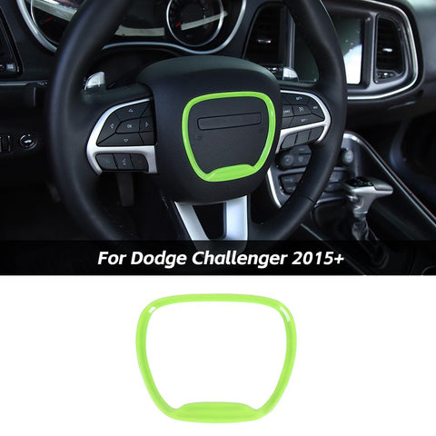 Steering Wheel Moulding Frame Cover Trim For Dodge Challenger 2015+ & Charger 2015+ & Durango 2014+｜CheroCar