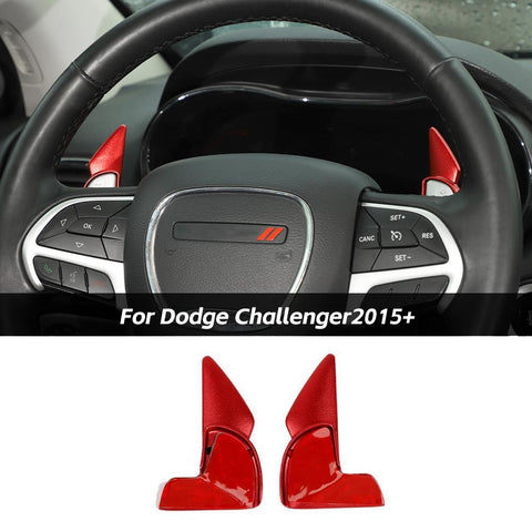 Black Steering Wheel Shift Paddle Cover For Dodge Challenger/Charger 2015+ /Durango 2014+ Accessories | CheroCar