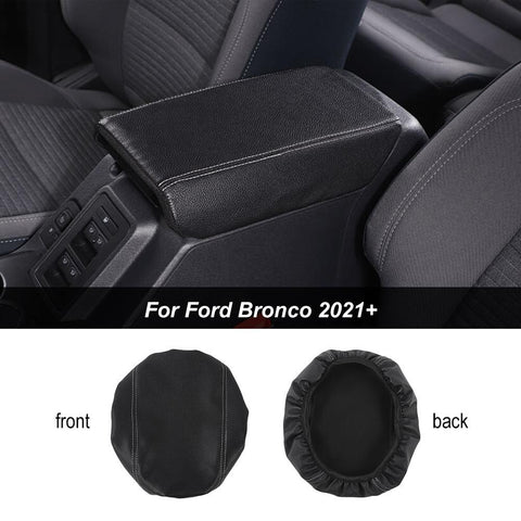 Armrest Case Leather Case Cover For Ford Bronco 2021+ Accessories Black | CheroCar