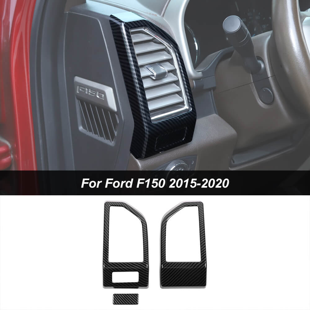 Dashboard Side Outlet Air Vent Cover Trim For Ford F150 2015-2020
