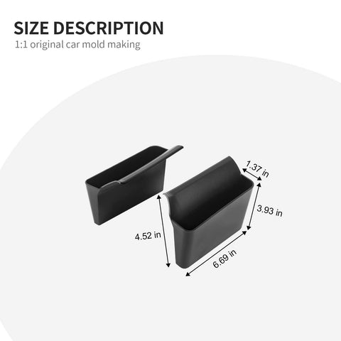 Gear Shift Side Storage Box Organizer Trays For Chevy Camaro 2010-2015 Black Accessories | CheroCar