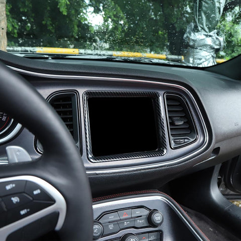 Inner Central GPS Navigation Trim For Dodge Challenger 2015+ Real Accessories | CheroCar