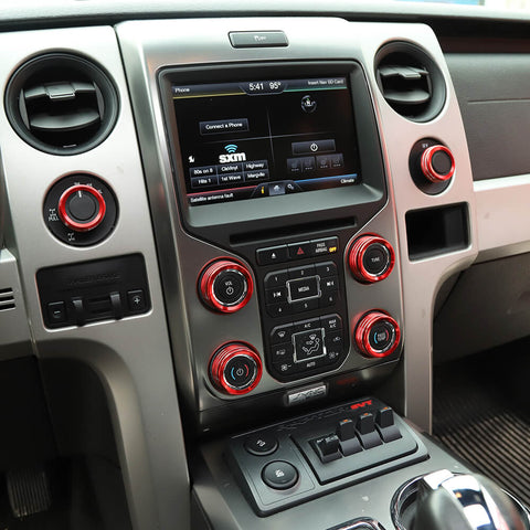 AC CD Switch 4WD Control Knob Ring Trim For Ford F150 2013-2014｜CheroCar