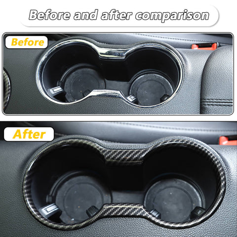 Front Cup Holder Cover Trim For Ford Mustang 2015+｜CheroCar