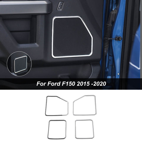 Front & Rear Door Speaker Cover Frame Trim Kit For Ford F150 2015-2020 Accessories｜CheroCar
