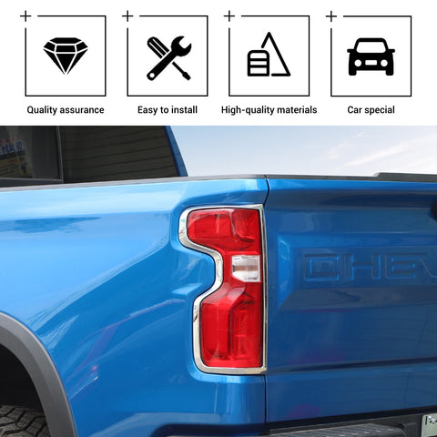 Taillight Cover Trim Frame For Chevy Silverado 2019+｜CheroCar