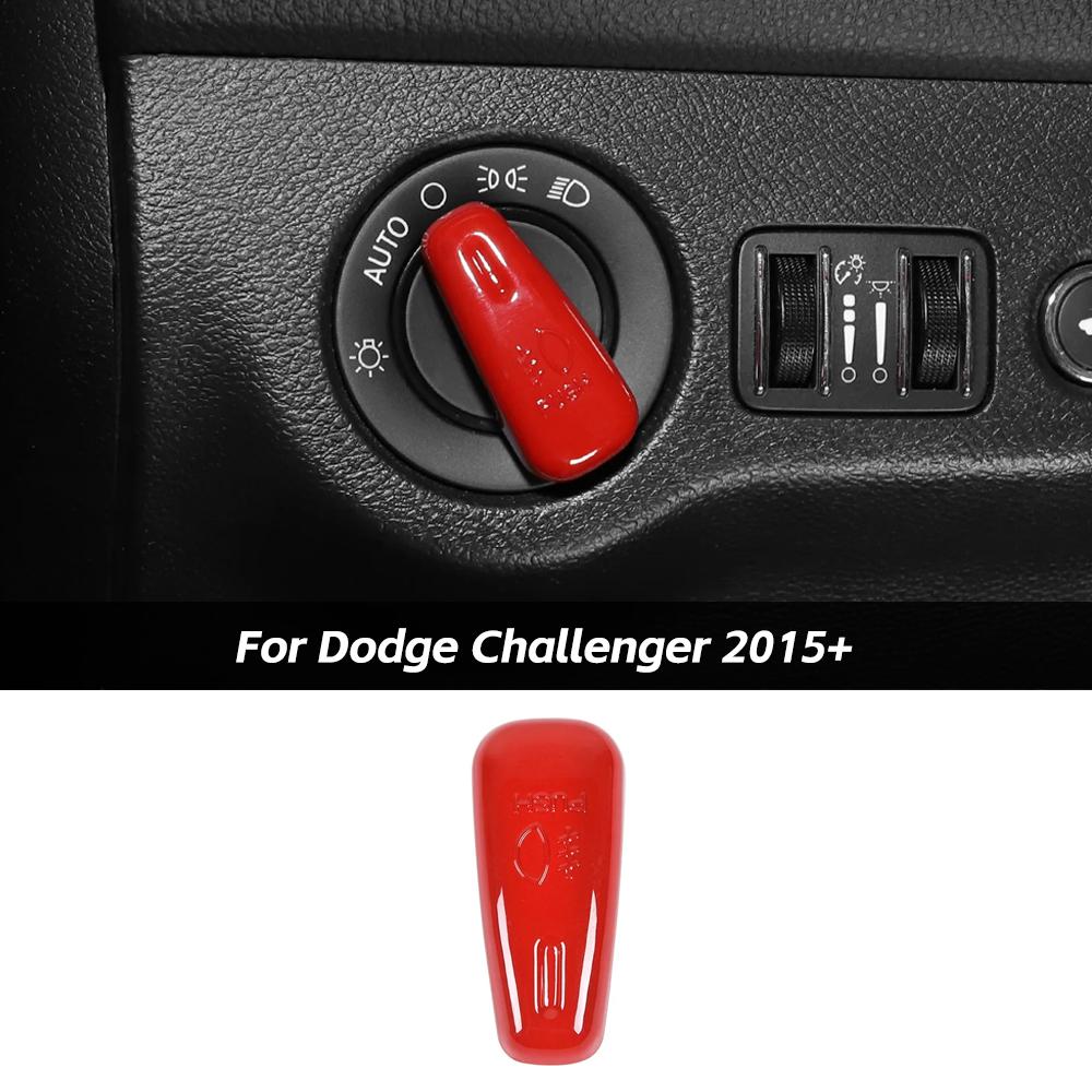 Headlight Switch Knob Trim Cover for Dodge Challenger 2015+ & Charger 2010+ & Durango 2011+ & 300CC 2011+｜CheroCar