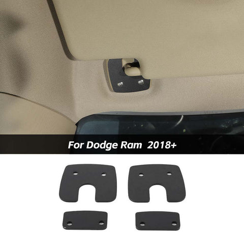 Black Sun Visor Clips Screws Set 4PCS For 2018+ Dodge Ram 1500 Trucks Accessories | CheroCar