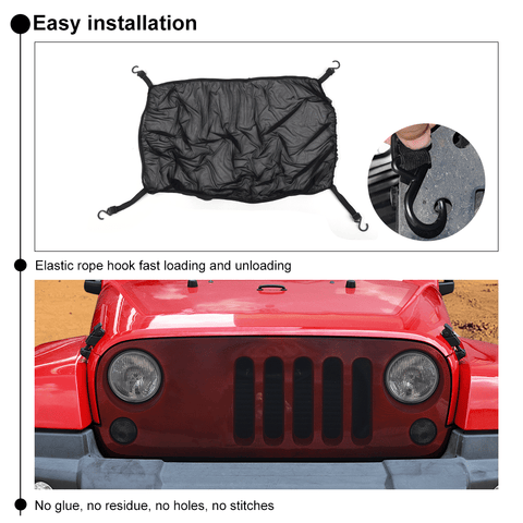 Car Front Face Insect Net Decor For Universal Car Black Accessories | CheroCar