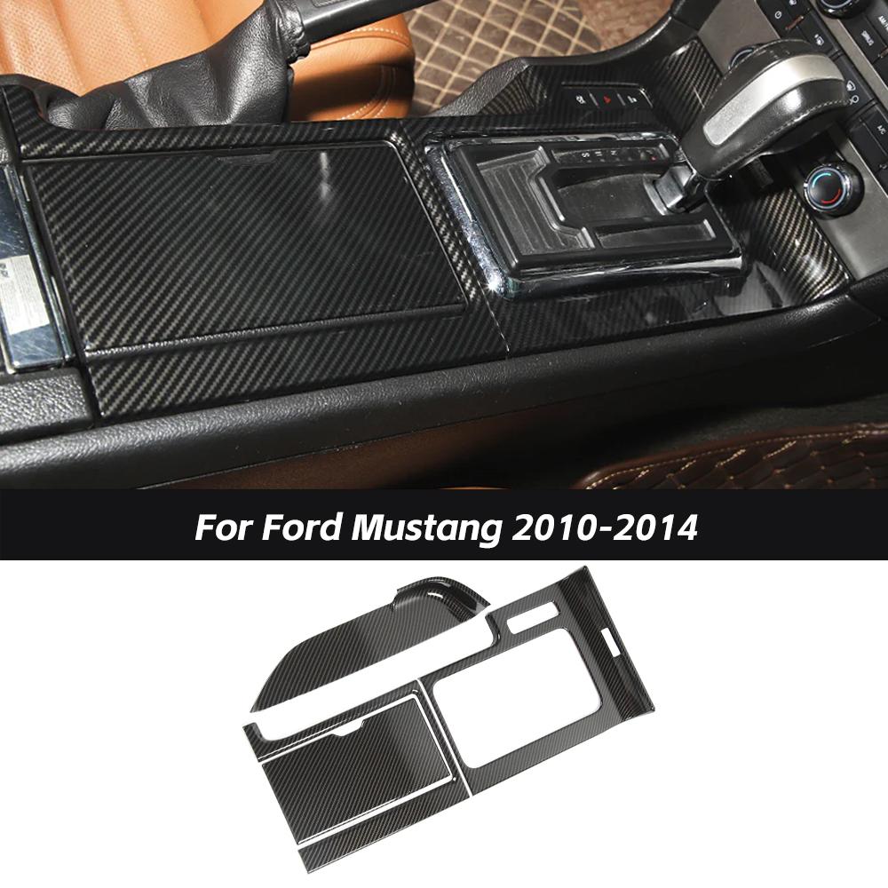Console Gear Shift Panel & Cup Holder Cover Trim For Ford Mustang 2010-2014｜CheroCar