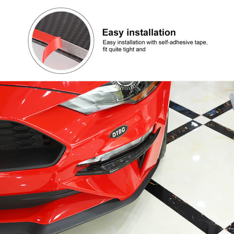 Front Bumper Winglets Fog Light Trim Strip Cover for Ford Mustang 2018+｜CheroCar