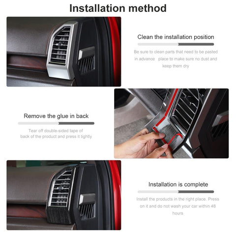 10 x Interior Decoration Cover Trim Accessories For Ford F150 2015-2020 Accessories | CheroCar