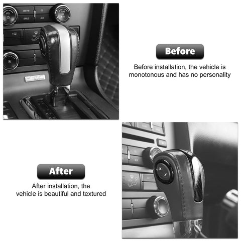 Gear Shift Knob Cover Trim Decor for Ford Mustang 2010-2014 Accessories｜CheroCar