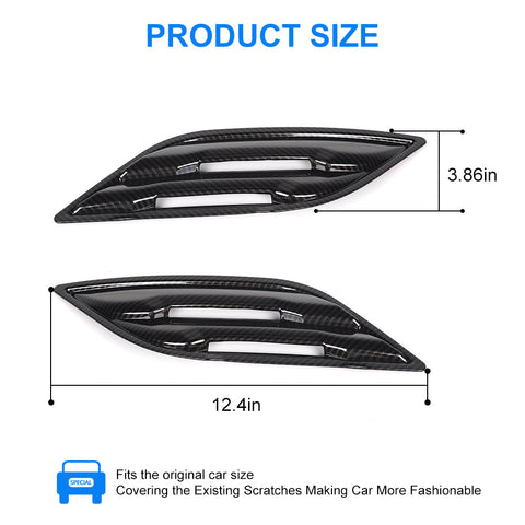 Front Fender Side Vent Cover Trim For Ford F150 2015-2020 Carbon Fiber｜CheroCar
