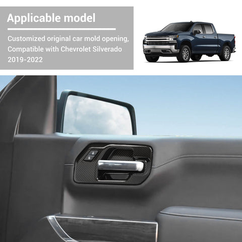 Interior Door Handle Bowl Cover Trim For Chevrolet Silverado GMC SIERRA 2019-2022 Accessories｜CheroCar