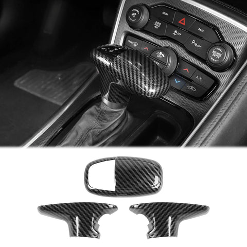 Gear Shift Knob Head Cover Trim for Dodge Challenger/Charger 2015+ & Durango 2018+｜CheroCar